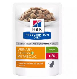 Hills Prescription Diet Fel C/d Urinary Stress & Metabolic Pouch